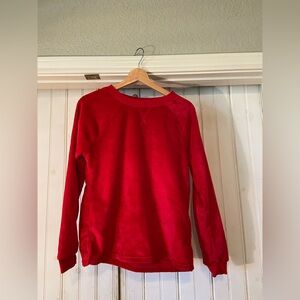Women's Red Long sleeve Pajama Top Size S